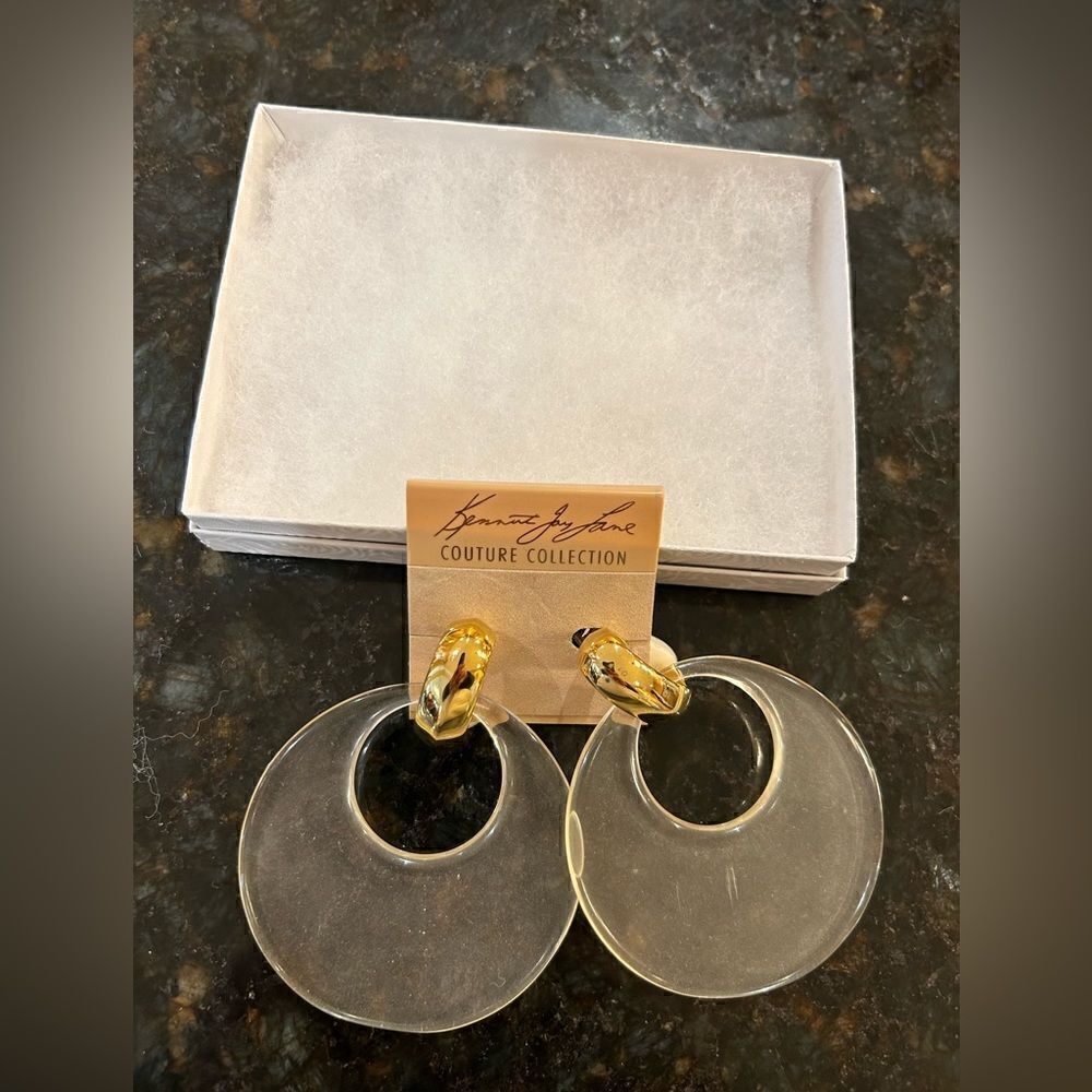Women’s Kenneth Jay Lane couture clip on earrings